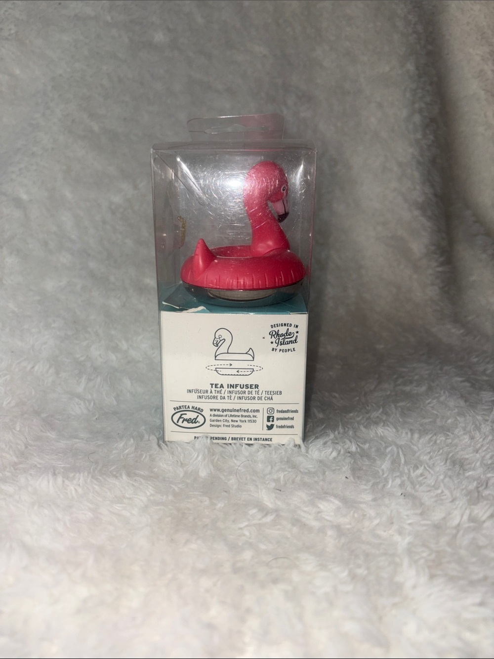 NIB Genuine Fred FLOAT-TEA Flamingo Tea Infuser New Pink Pool Float Loose Leaf - Picture 3 of 4